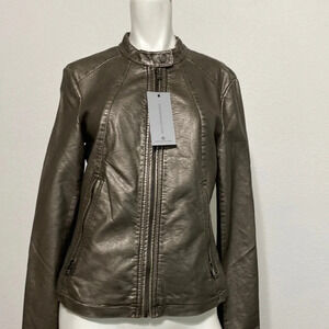 Marc New York Faux Leather Moto Jacket
